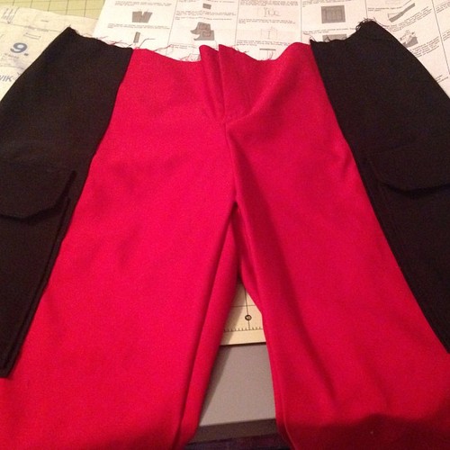 Pants before I added the waistband. 
